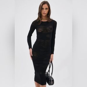 TAKE CARE SEAMLESS MIDI DRESS